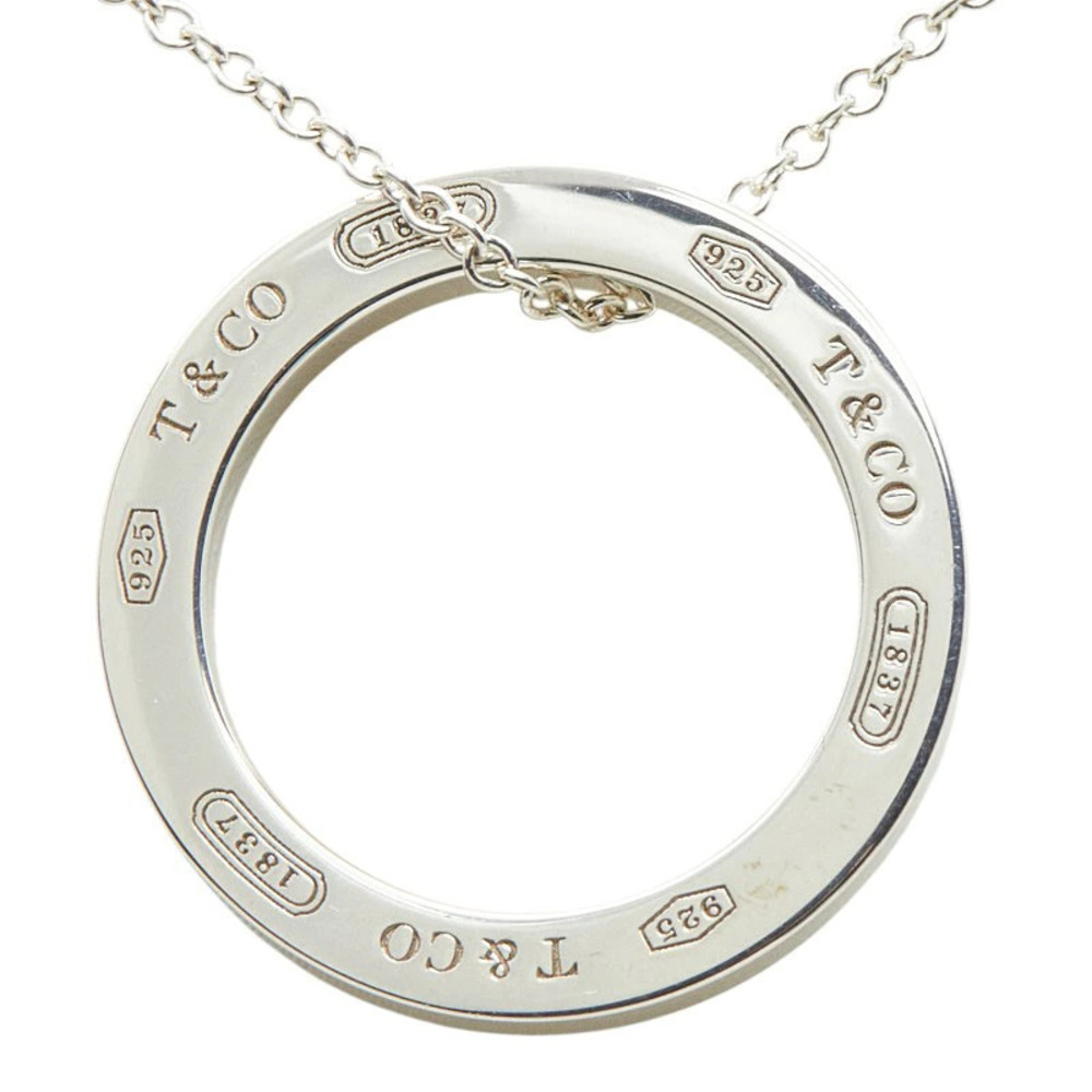 Tiffany Co Open Circle Pendant Necklace Silver TIFFANYCo Silver